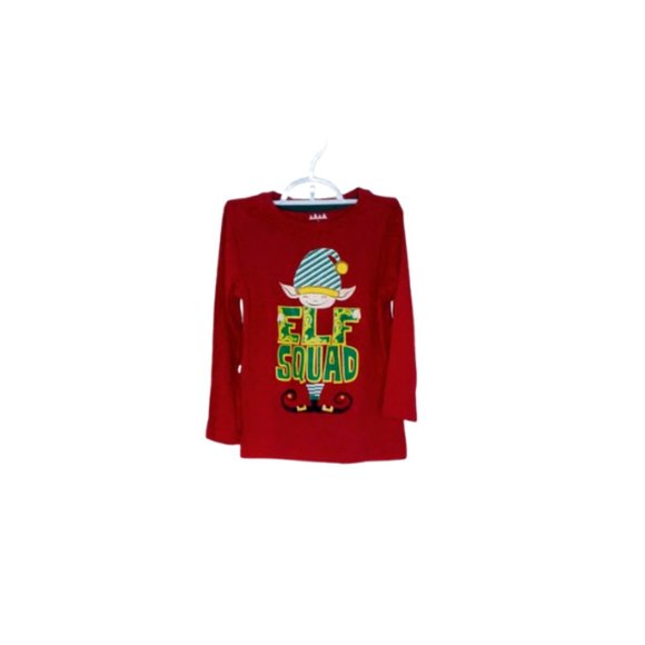 #KI7 Christmas Elf Squad Long Sleeve T- Shirt - Picture 1 of 4